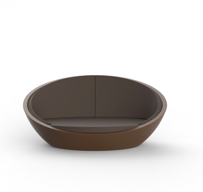 Pat sezlong rotund tapitat pentru gradina/piscina Ulm 211x198 cm, iluminare LED, design modern premium, 54139 - Vondom [3]