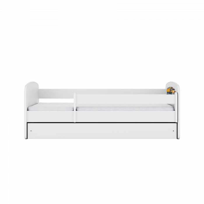 Patut baieti cu desen camion Babydream 140/160/180 cm, MDF diverse culori [3]