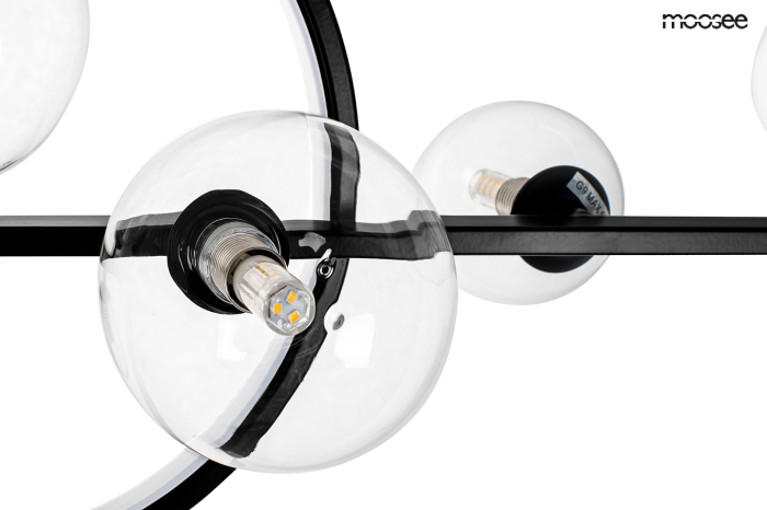 Pendul Alure Line Twin 90x20x83 cm, Metal Negru - Moosee [3]