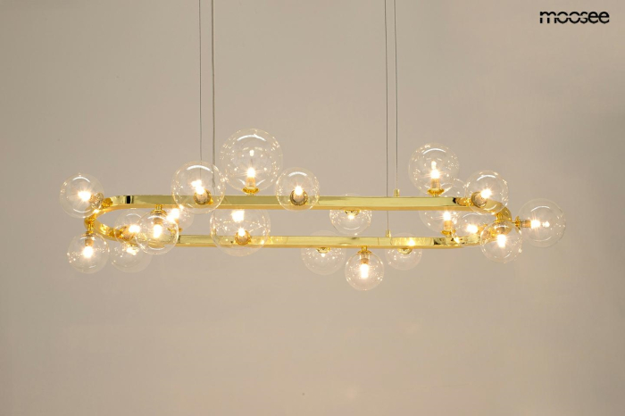 Pendul Alure Oval 120x55x270 cm, Auriu Lucios - Moosee [2]