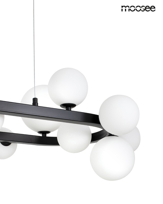 Pendul Alure Oval 120x55x270 cm, Negru; Alb - Moosee [3]