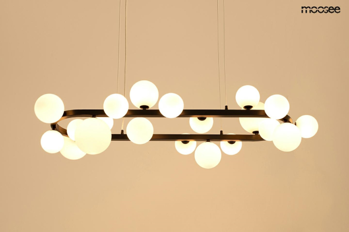 Pendul Alure Oval 120x55x270 cm, Negru; Alb - Moosee [2]