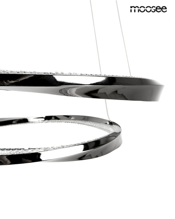 Pendul Anillo 2 80x40x28 cm, Metal și Aluminiu Crom - Moosee [3]