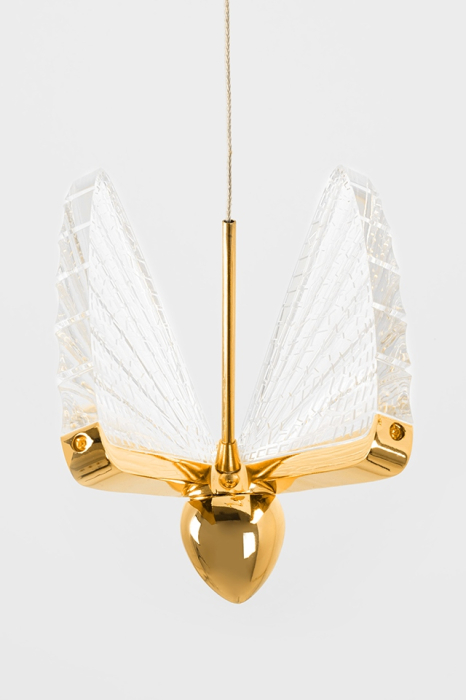Pendul Butterfly Disc 5 45x45x240 cm, Auriu - Moosee [8]