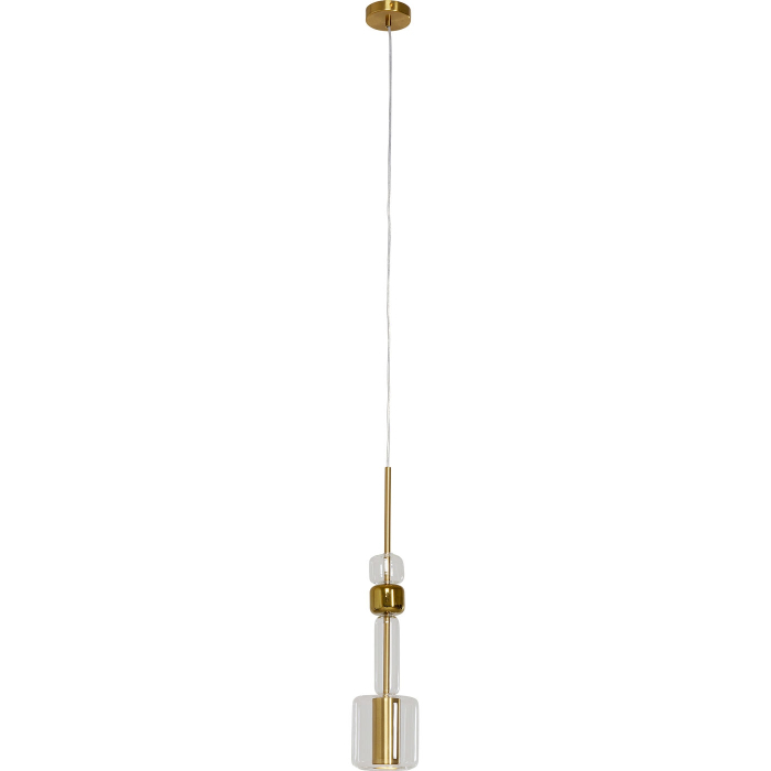 Pendul Candy Bar 13x13x60 cm, Oțel Lacuit și Sticlă Auriu - Kare Design [2]