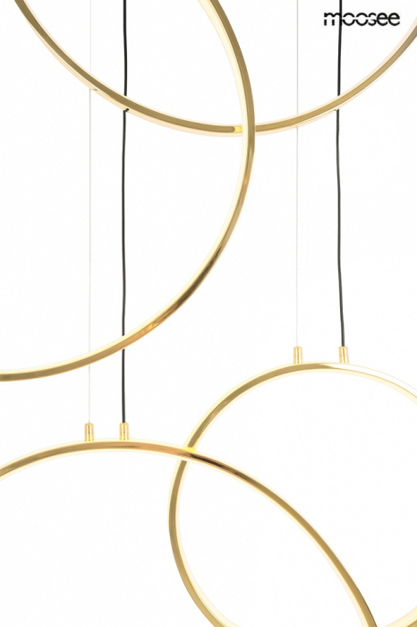 Pendul Circulo Six 105x8x275 cm, Metal Auriu - Moosee [2]