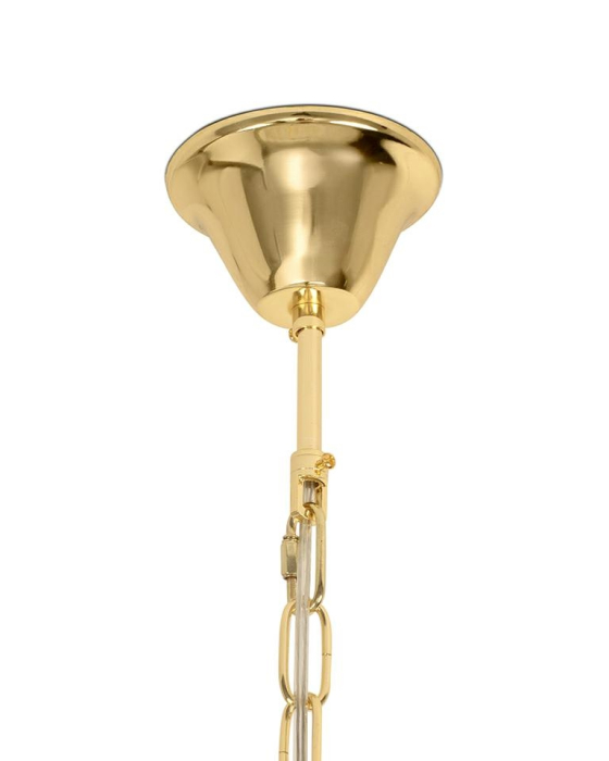 Pendul Clara 80x80x45 cm, Metal și Sticlă Auriu - Moosee [6]