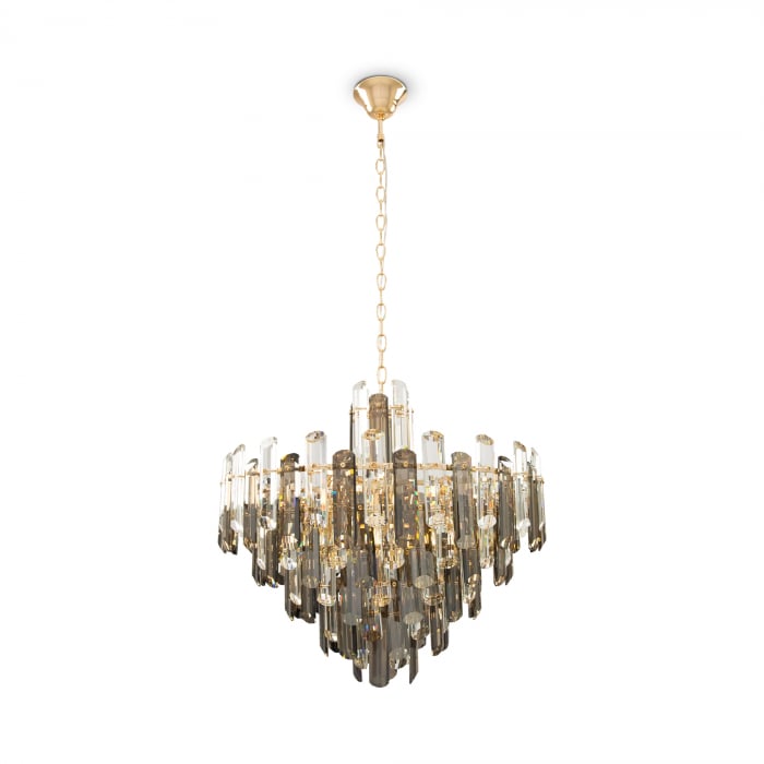 Candelabru Flare DIA200PL-08G, 8xE14, auriu+transparent, IP20, Maytoni [1]