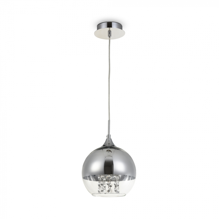Pendul Fermi P140-PL-110-1-N, 1xE27, nichel+transparent, IP20, Maytoni [4]