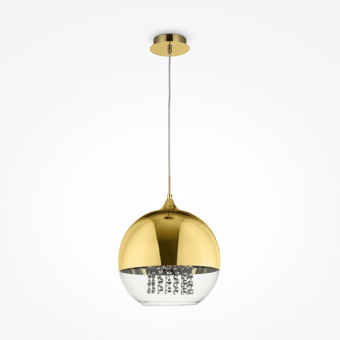 Pendul Fermi P140-PL-170-1-G, 1xE27, auriu+transparent, IP20, Maytoni [1]