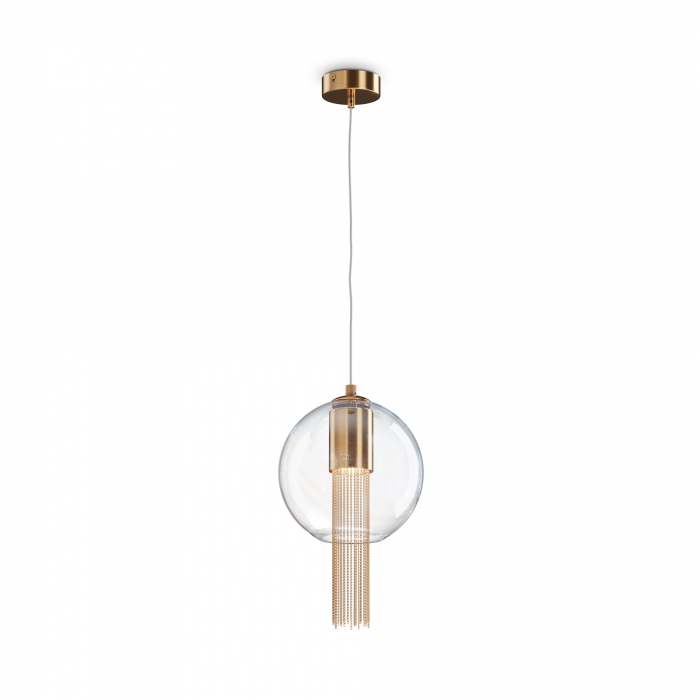 Pendul Flusso P095PL-01BZ, 1xGU10, bronz+transparent, IP20, Maytoni [1]