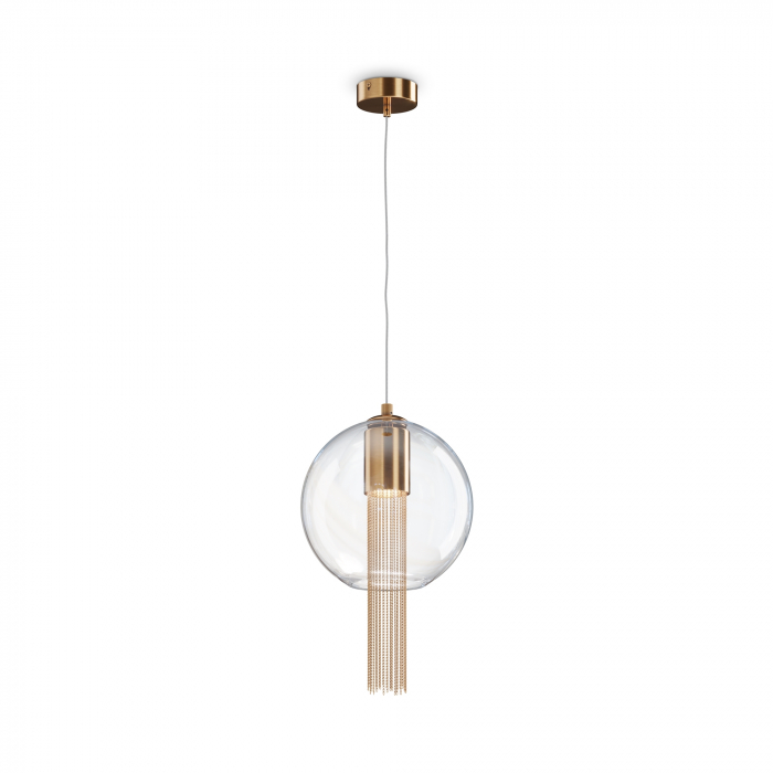 Pendul Flusso P095PL-01BZ1, 1xGU10, bronz+transparent, IP20, Maytoni [1]