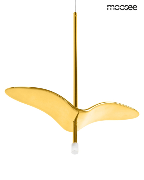 Pendul Gavi A 31x8x280 cm, Oțel și Acril Auriu - Moosee [4]
