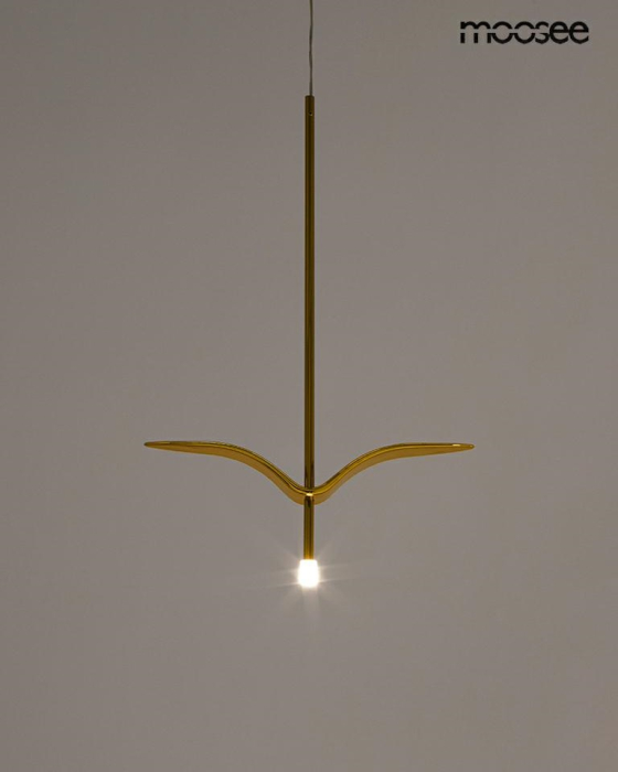 Pendul Gavi A 31x8x280 cm, Oțel și Acril Auriu - Moosee [3]