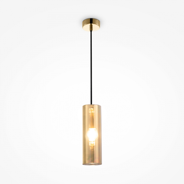 Pendul Gioia P011PL-01G, 1xE14, auriu+ambra, IP20, Maytoni [1]