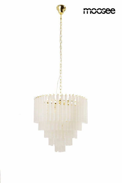 Pendul Gordon 60x60x255,5 cm, Oțel și Sticlă Auriu - Moosee [2]