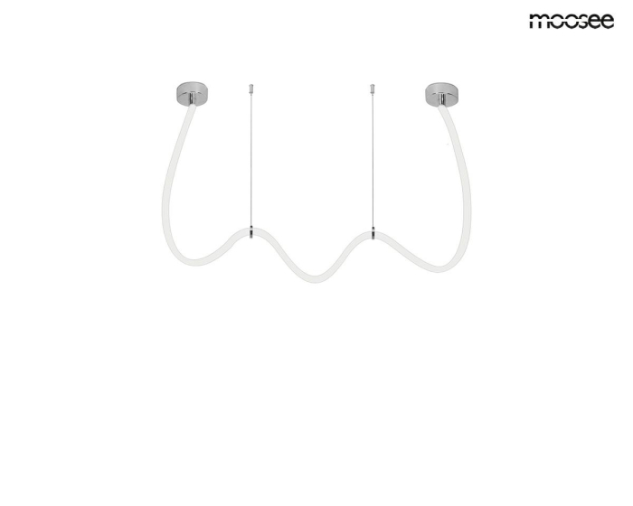 Pendul Lasso 400 100x10x300 cm, Oțel Argintiu - Moosee [5]