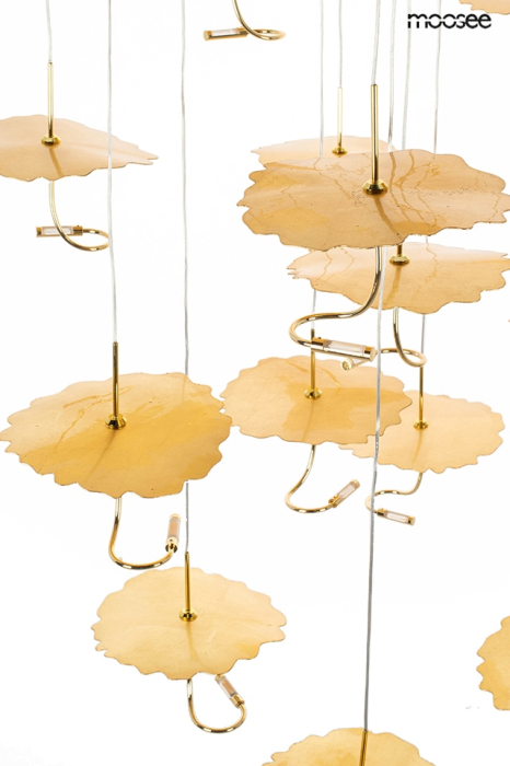 Pendul Leafs Disc 100x100x200 cm, Oțel Auriu - Moosee [8]