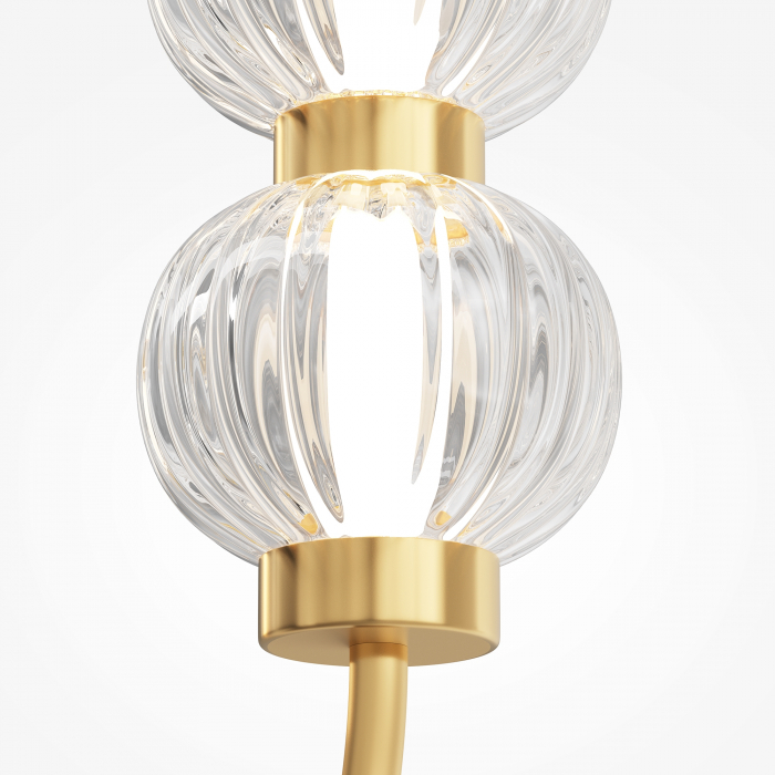 Pendul LED Amulet MOD555PL-L11G3K, 16W, 700lm, lumina calda, IP20, auriu+transparent, Maytoni [2]