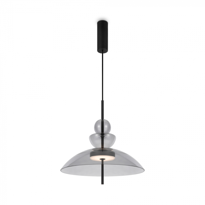 Pendul LED Bangkok MOD185PL-L11B3K3, 12W, 1200lm, lumina calda, IP20, negru+fumuriu, Maytoni [1]