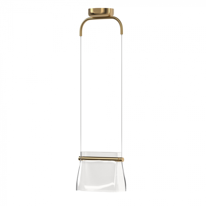 Pendul LED Cabaret MOD170PL-L8BS3K, 8W, 850lm, lumina calda, IP20, auriu+transparent, Maytoni [1]