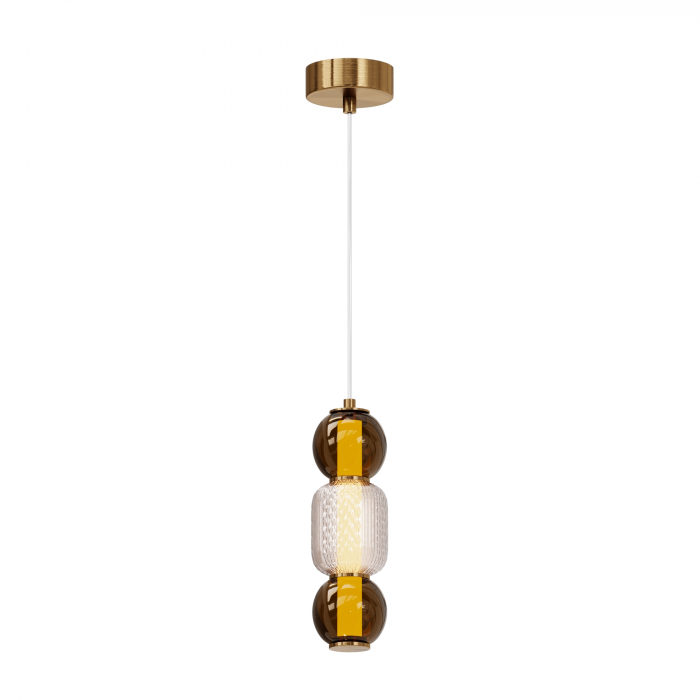 Pendul LED Drop MOD273PL-L16G3K, 16W, 2000lm, lumina cald, IP20, auriu, Maytoni [1]