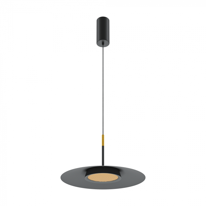 Pendul LED Ei MOD041PL-L15B3K1, 15W, 800lm, lumina calda, IP20, negru, Maytoni [1]