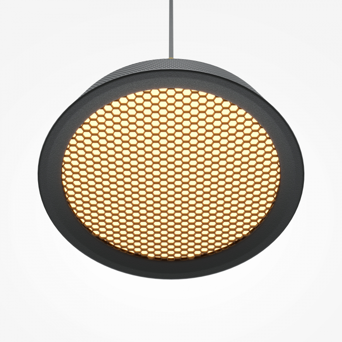 Pendul LED Ei MOD041PL-L15GB3K, 12W, 650lm, lumina calda, IP20, negru+auriu, Maytoni [2]