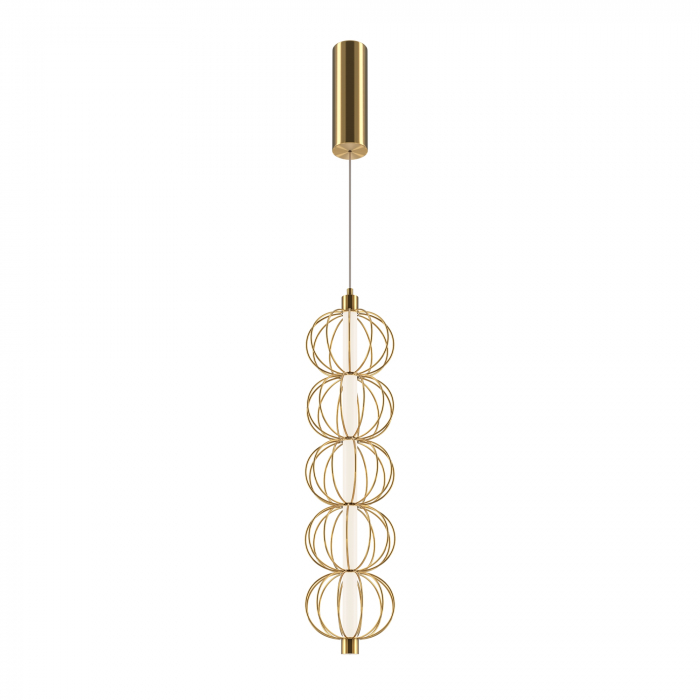 Pendul LED Golden Cage MOD216PL-L10G3K, 17W, 1050lm, lumina calda, IP20, auriu, Maytoni [1]