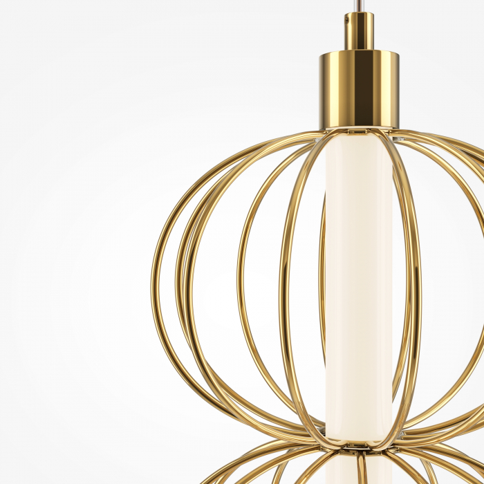 Pendul LED Golden Cage MOD216PL-L10G3K, 17W, 1050lm, lumina calda, IP20, auriu, Maytoni [2]