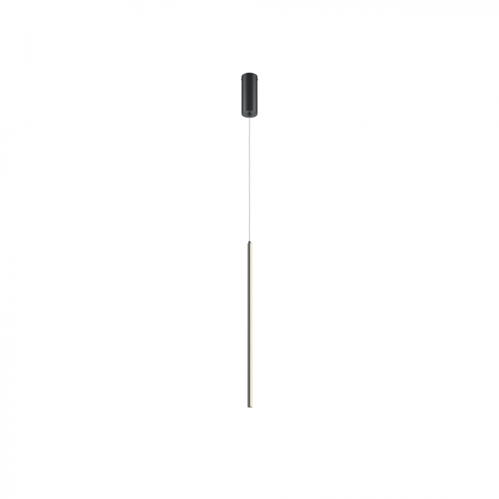 Pendul LED Halo MOD246PL-L12BK, 11W, 600lm, lumina calda, IP20, negru, Maytoni [1]