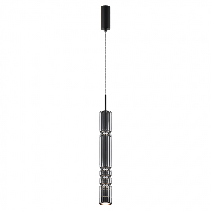 Pendul LED Ordo MOD272PL-L12B3K, 8W, 920lm, lumina calda, IP20, negru+fumuriu, Maytoni [1]