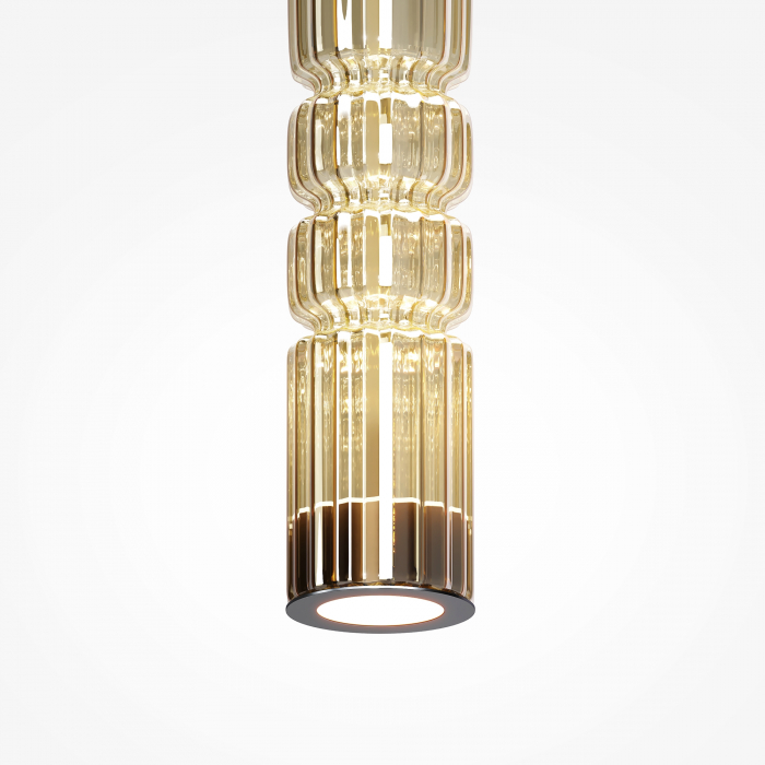 Pendul LED Ordo MOD272PL-L12BS3K, 8W, 920lm, lumina calda, IP20, negru+cognac, Maytoni [2]