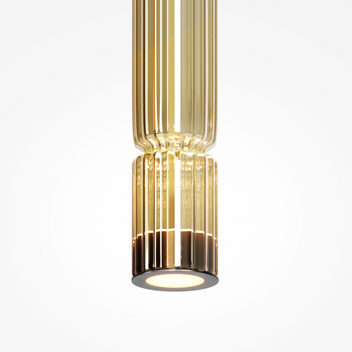 Pendul LED Ordo MOD272PL-L12BS3K1, 8W, 920lm, lumina calda, IP20, negru+cognac, Maytoni [2]