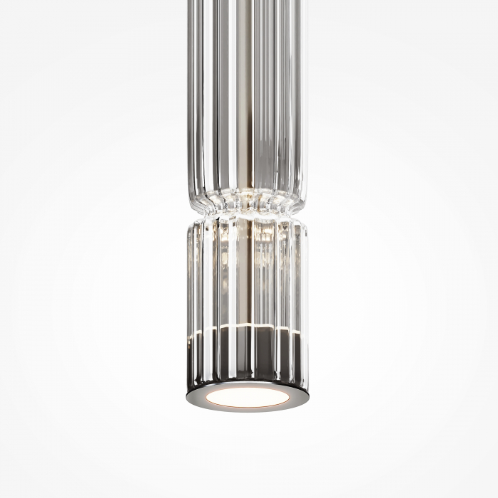 Pendul LED Ordo MOD272PL-L12CH3K1, 8W, 920lm, lumina calda, IP20, crom+transparent, Maytoni [2]