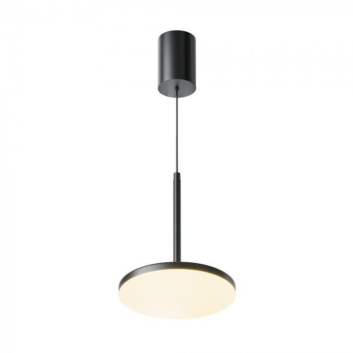 Pendul LED Plato P076PL-L12W3K-B, 12W, 700lm, lumina calda, IP20, negru+alb, Maytoni [1]