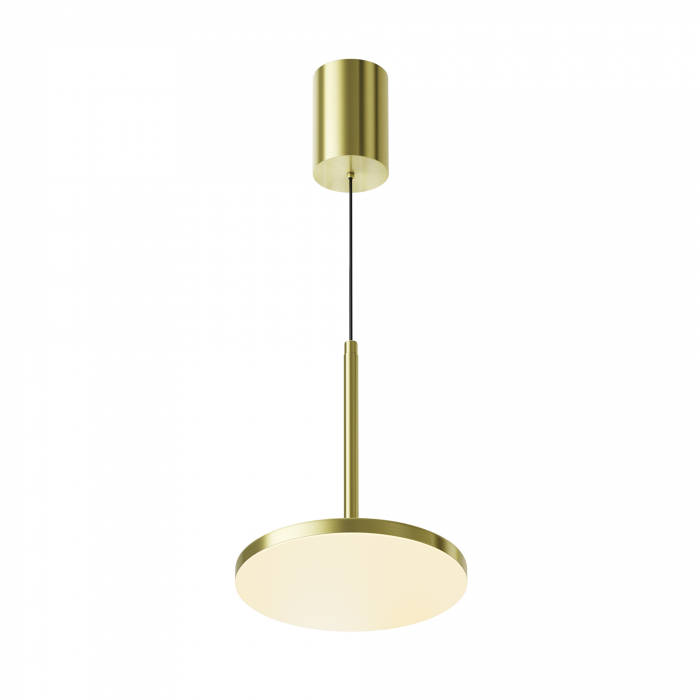 Pendul LED Plato P076PL-L12W3K-BS, 12W, 760lm, lumina calda, IP20, arama+alb, Maytoni [1]