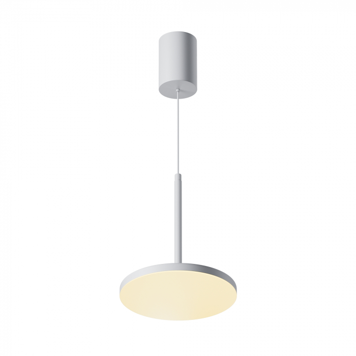 Pendul LED Plato P076PL-L12W3K-W, 12W, 790lm, lumina calda, IP20, alb, Maytoni [1]