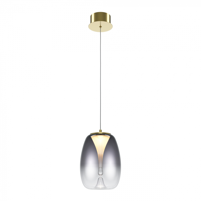 Pendul LED Splash MOD282PL-L8G3K, 7W, 620lm, lumina calda, IP20, auriu+fumuriu, Maytoni [1]