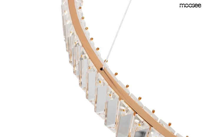 Pendul Liberty 60 61,5x61,5x257 cm, Sticlă Cristalină Auriu - Moosee [5]