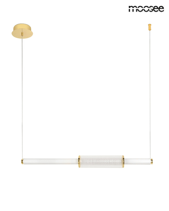 Pendul Libra 85x8,5x8,5 cm, Metal și Sticlă Auriu - Moosee [3]