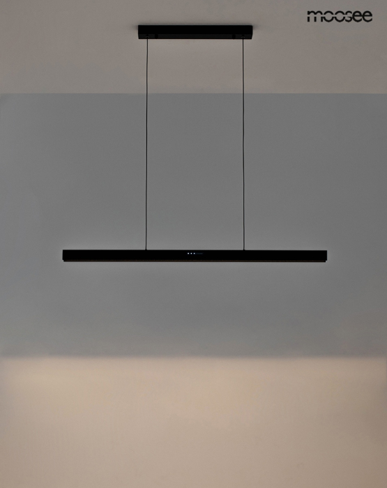 Pendul Liner 113,5x6x175 cm, Oțel și Acril Negru - Moosee [9]