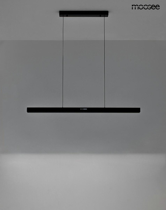 Pendul Liner 113,5x6x175 cm, Oțel și Acril Negru - Moosee [11]