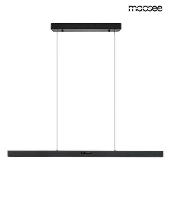 Pendul Liner 113,5x6x175 cm, Oțel și Acril Negru - Moosee [2]