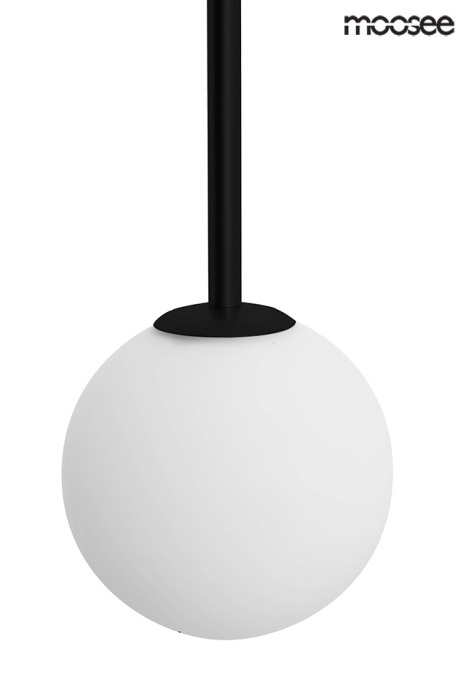 Pendul Low 25x13x133 cm, Sticlă și Metal Negru - Moosee [2]