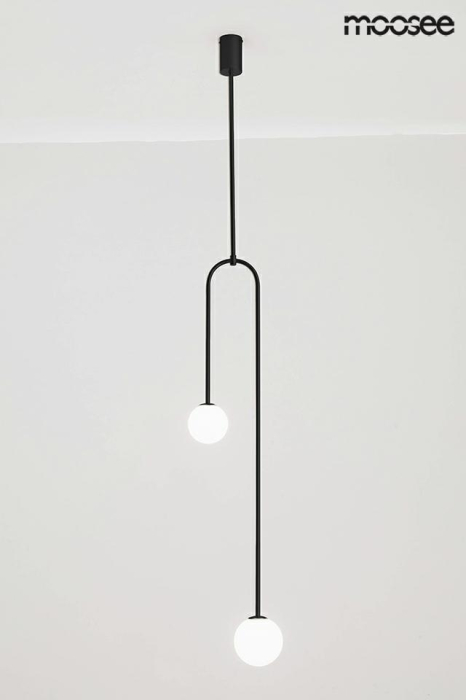 Pendul Low 25x13x133 cm, Sticlă și Metal Negru - Moosee [5]
