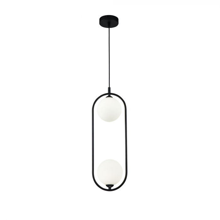 Pendul Ring MOD013PL-02B, 2xG9, neagra, IP20, Maytoni [1]