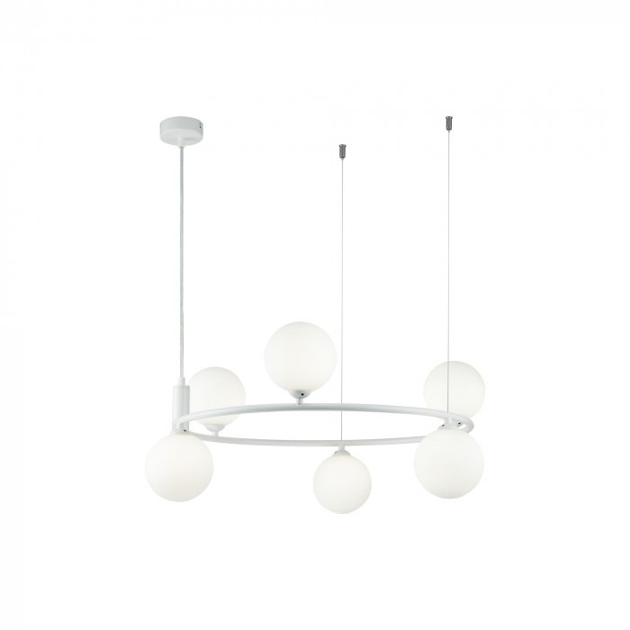 Lustra Ring MOD013PL-06W, 6xG9, alba, IP20, Maytoni [1]