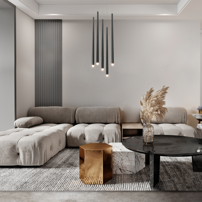 Pendul CASCADE Negru 4000k MOD132PL-L28BK2 Maytoni Modern [2]