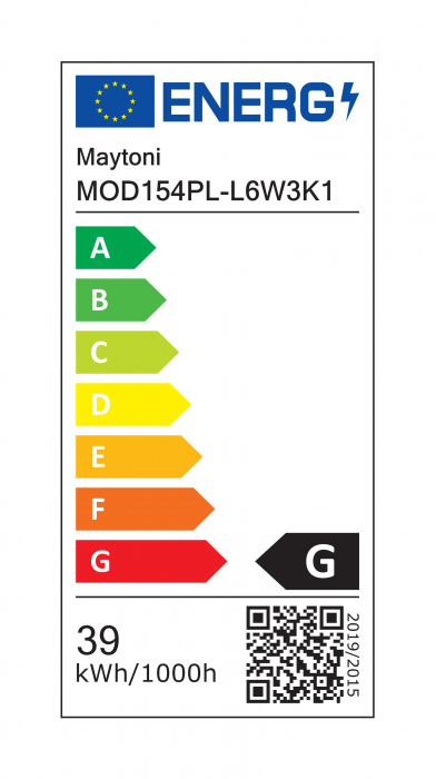 Lustra LED Reflex MOD154PL-L6W3K1, 39W, 2300lm, lumina calda, IP20, alba, Maytoni [3]